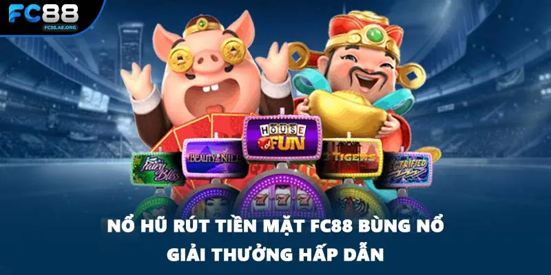 Nổ hũ rút tiền mặt FC88 bùng nổ giải thưởng hấp dẫn